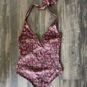 Free People Floral Bodysuit